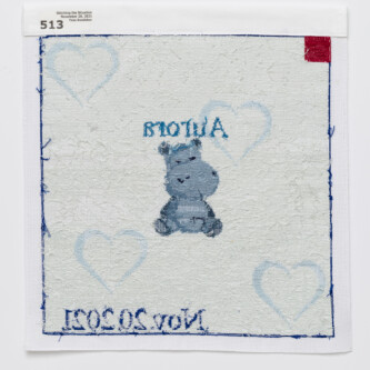 Reverse side of stitching from Nov 20, 2021. Photo by Wes Magyar. Reverse side of stitching from Nov 20, 2021